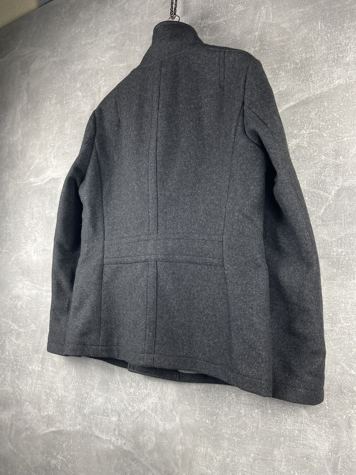 Allsaints AllSaints Spitalfields Double Breasted Wool Peacoat Jacket Size US L / EU 52-54 / 3 - 9 Thumbnail