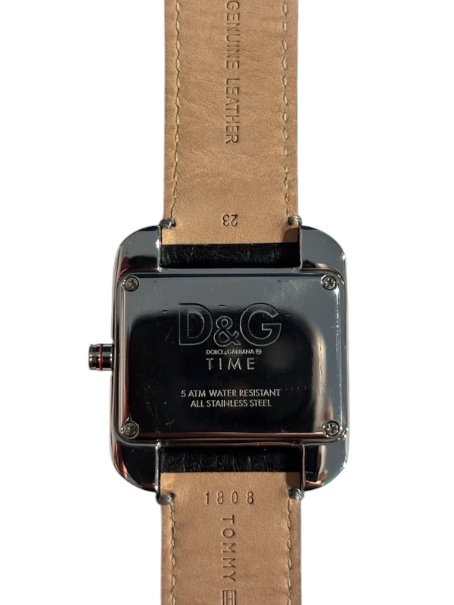 Dolce & Gabbana D&G Time Square Dial Watch + Extra Stainless Steel Bracelet Size ONE SIZE - 14 Thumbnail
