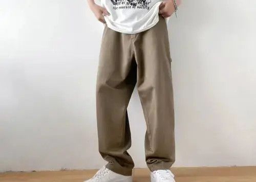 Korean Casual Cargo Pants Loose Patchwork Y2K #20