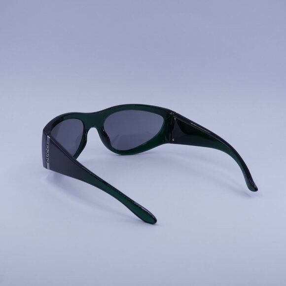 Gucci Gucci GG1575S 003 Sunglasses Green Cat Eye Frame Size ONE SIZE - 7 Thumbnail