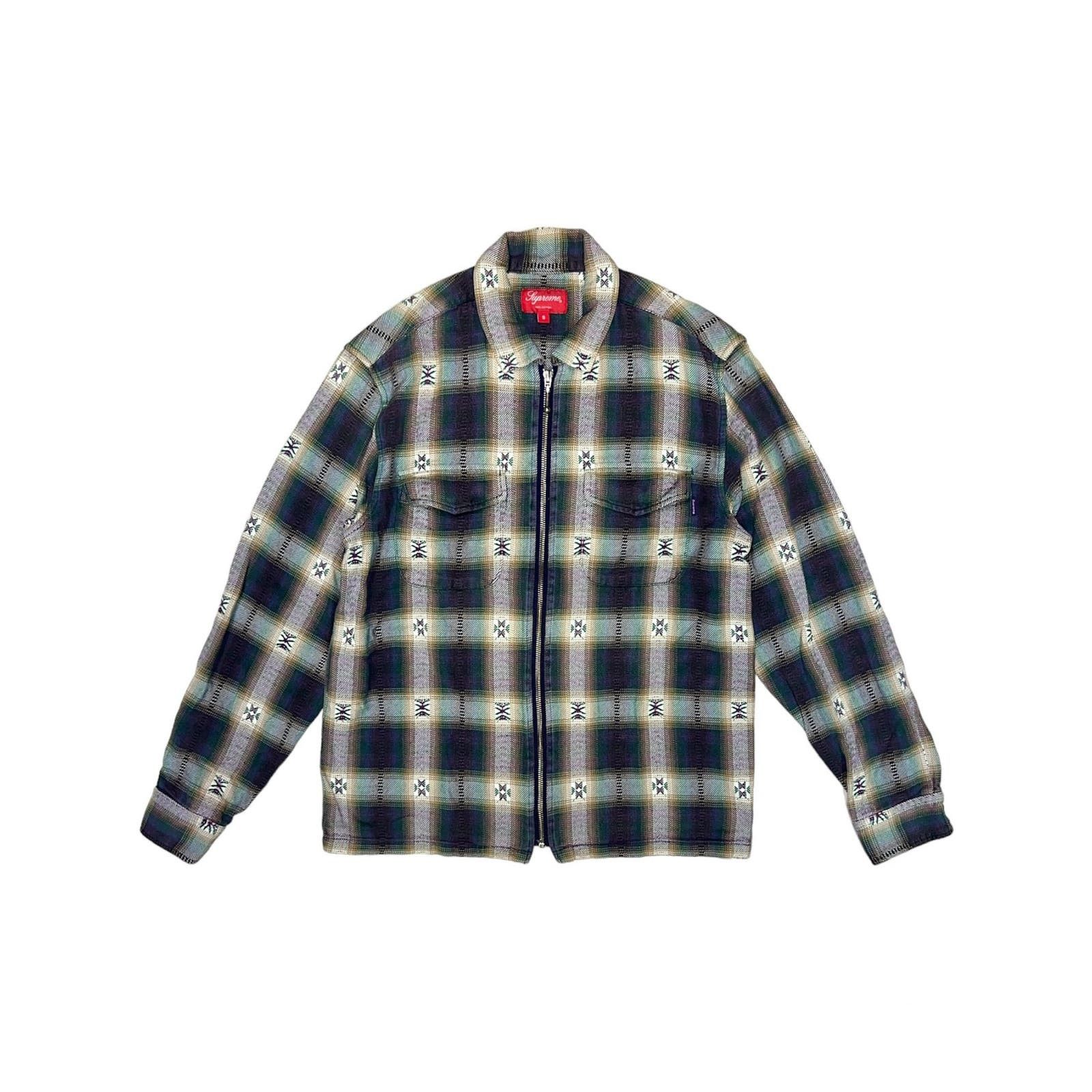 Supreme Supreme Plaid Zip Up Flannel Shirt | Grailed