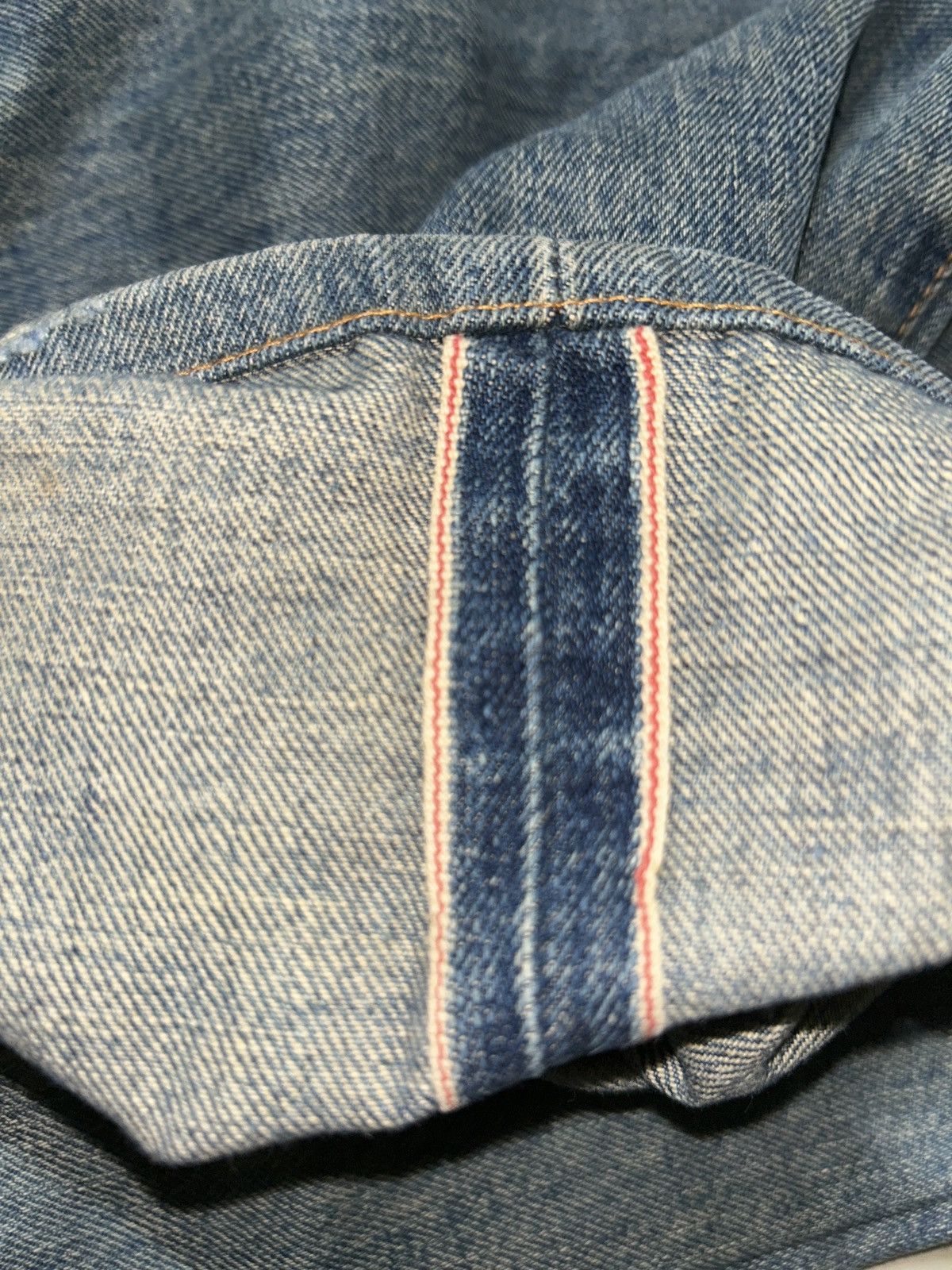 Japanese Brand × Kapital × Vintage Edwin Selvedge Baggy Distressed Vintage Denim Jeans Size US 30 / EU 46 - 2 Thumbnail