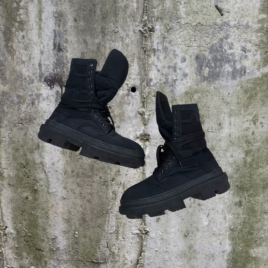 Rick Owens Drkshdw Rick Owens DRKSHDW Megatooth Nylon Boots 43 Size US 10 / EU 43 - 1 Thumbnail
