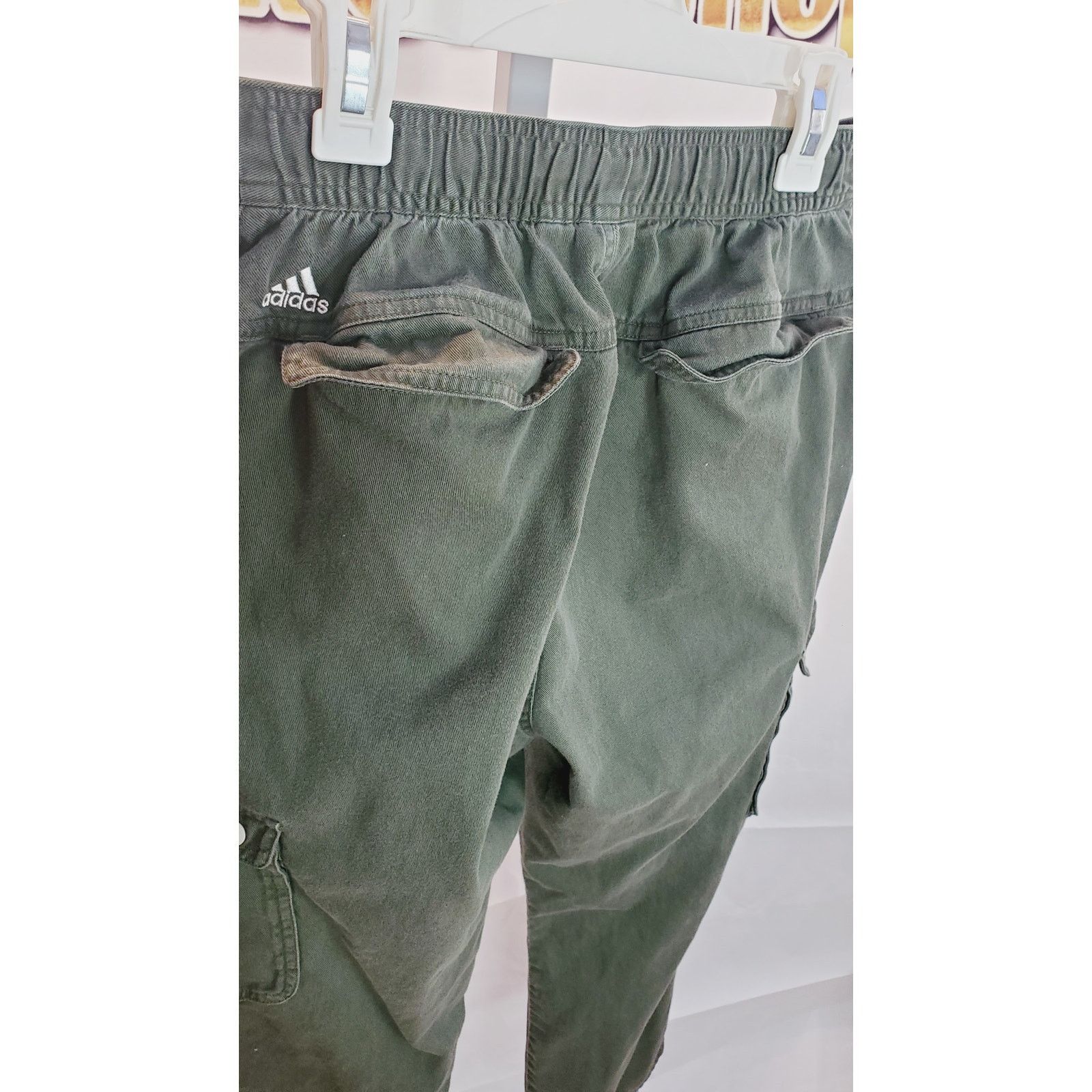 Adidas Adidas Green Cargo Pants Utility Pocket Style Size M Size 27" / US 4 / IT 40 - 9 Thumbnail