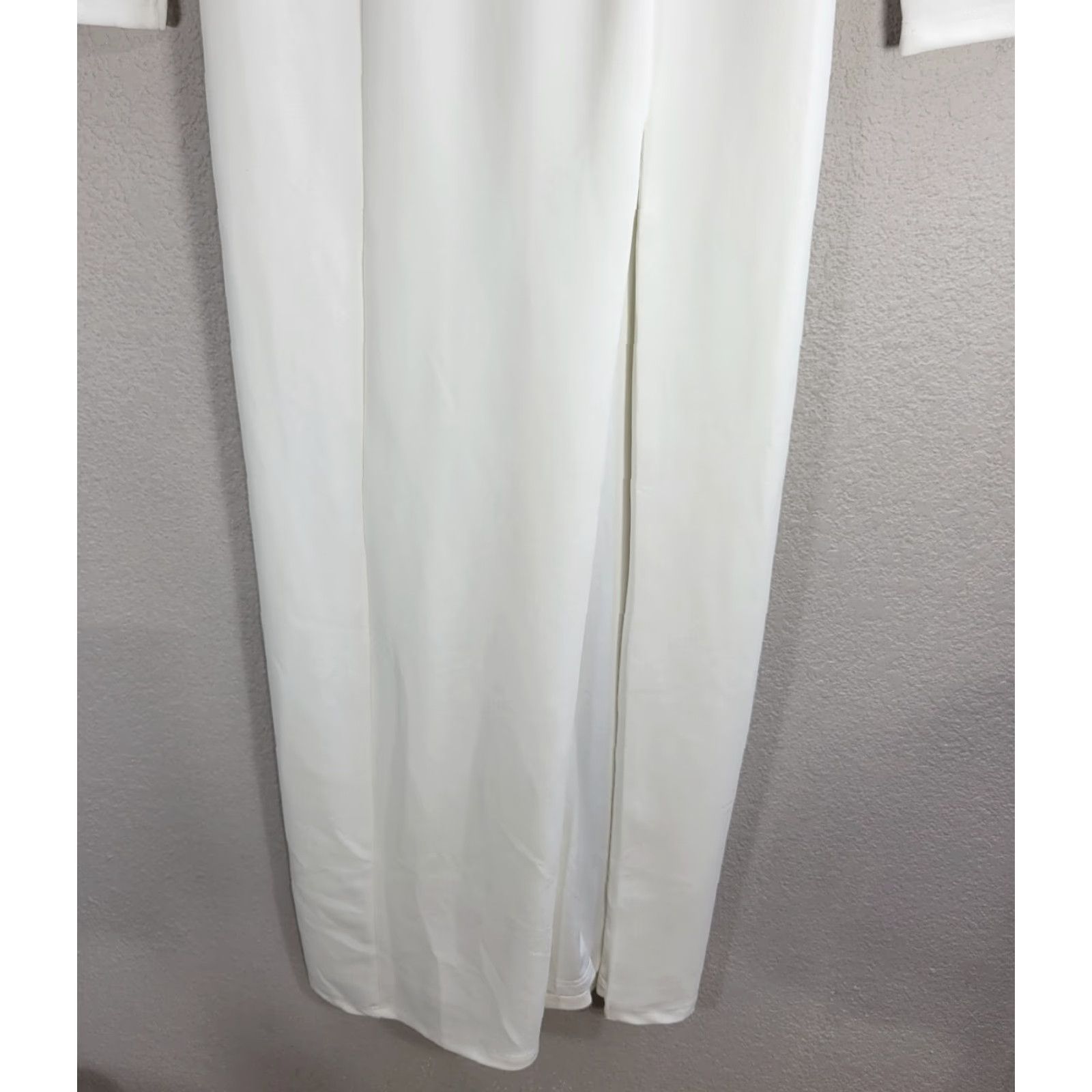 Lulus Lulus White Bride Long Sheath Dress Open Back Lace Front Slit Sz S Women's Dress Sheath Wedding Party/Cocktail Size S / US 4 / IT 40 - 5 Thumbnail