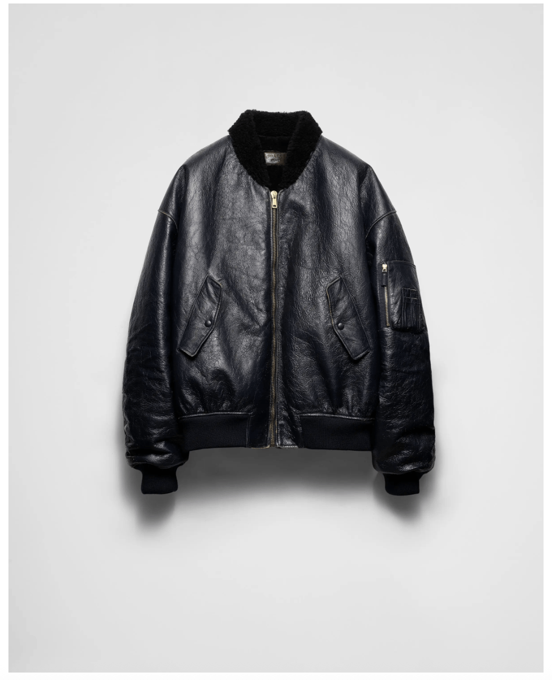Prada Prada Mens Agnello Leather Bomber Jacket RRP £13.5k S/L Size US L / EU 52-54 / 3 - 1 Thumbnail