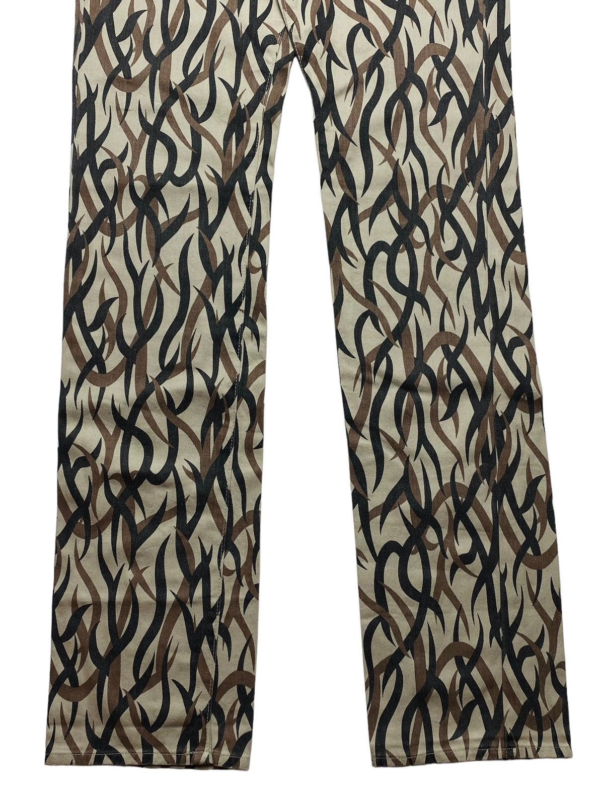 20471120 2000s Bobson - Tribal Camo Long Pants Size US 29 - 5 Thumbnail