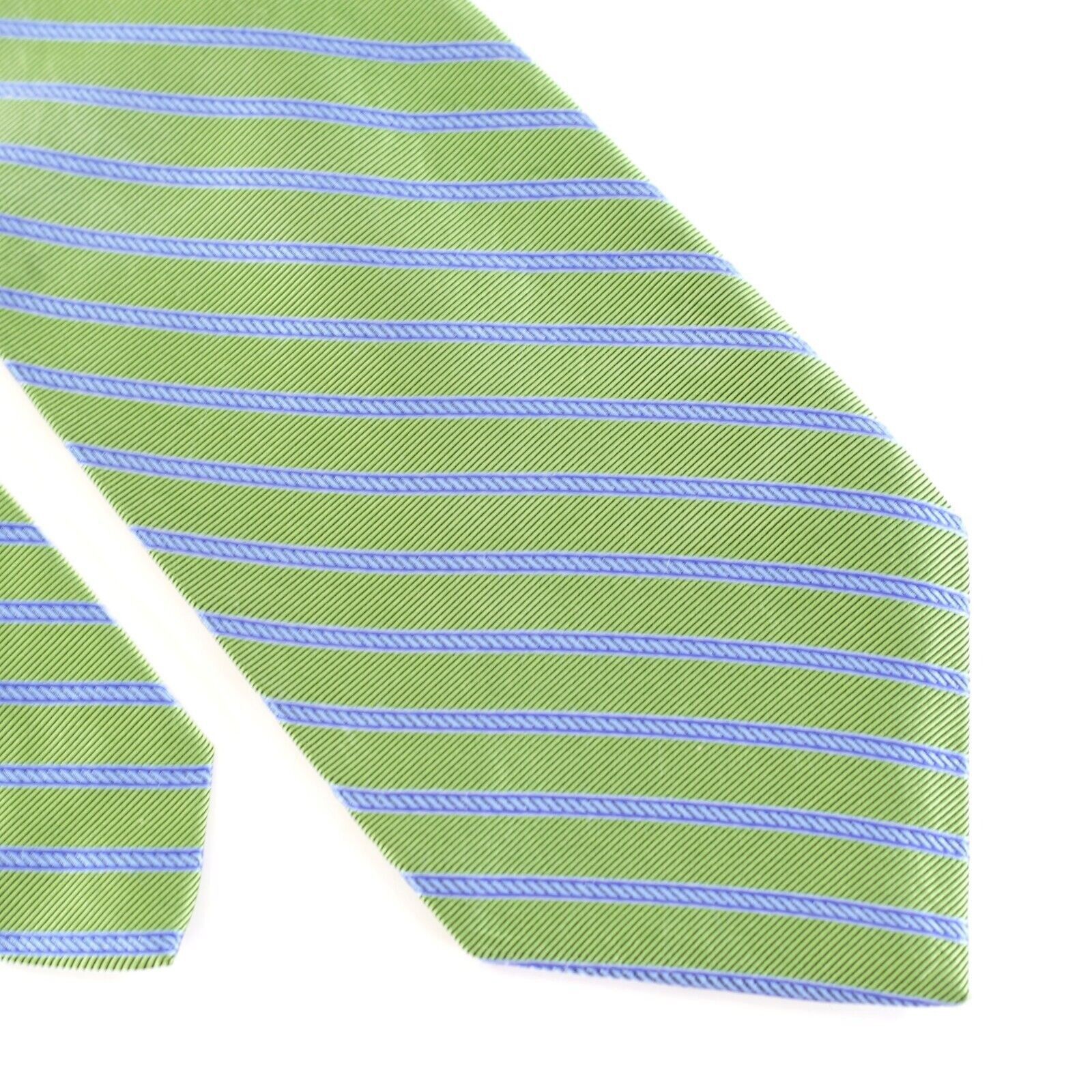 Brooks Brothers Brooks Brothers 346 Stain Resistant Green Blue Striped Woven Size ONE SIZE - 1 Thumbnail