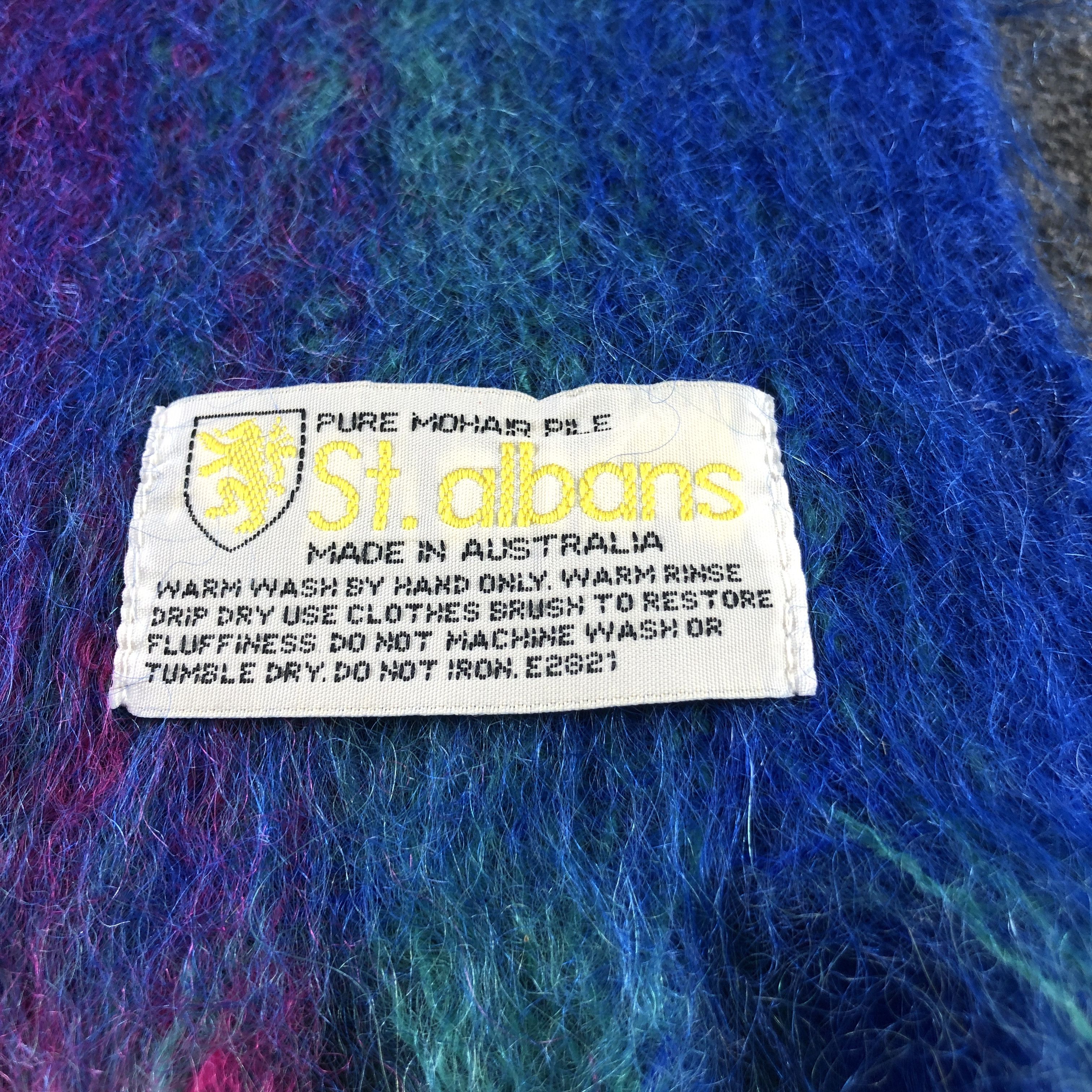Vintage St Albans Mohair Scarf Muffler Neckwear V2925 Size ONE SIZE - 4 Thumbnail