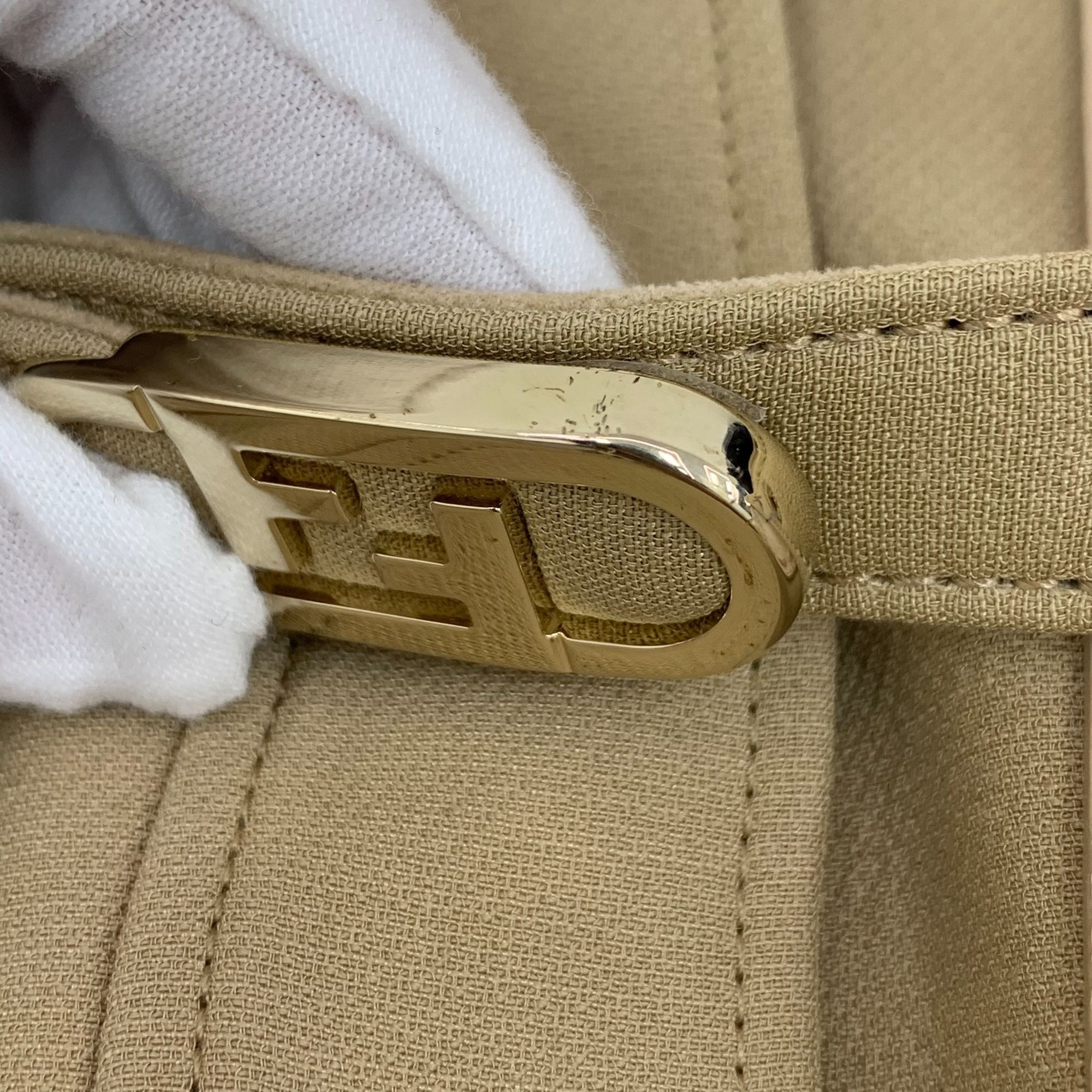 Fendi Fendi Womens Beige Belted Patch Pocket Jacket Size 38 S Wool Size XS / US 0-2 / IT 36-38 - 3 Thumbnail