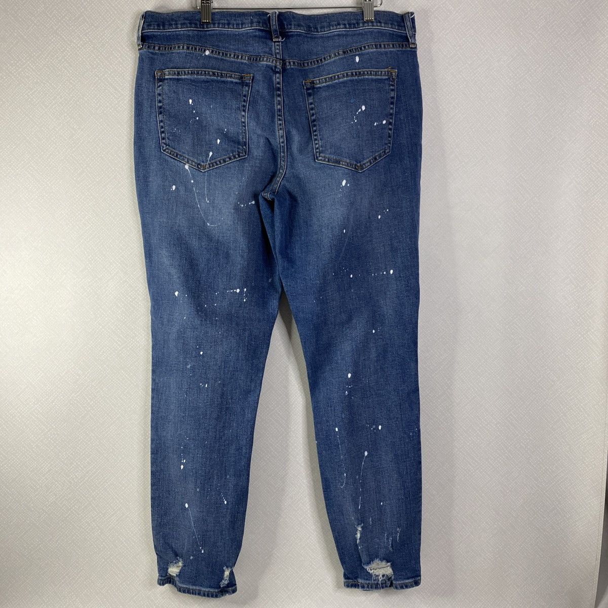 Gap Gap Jeans Woman's Sz 32 Tall Best Girlfriend Paint EUC Size 32" / US 10 / IT 46 - 3 Thumbnail