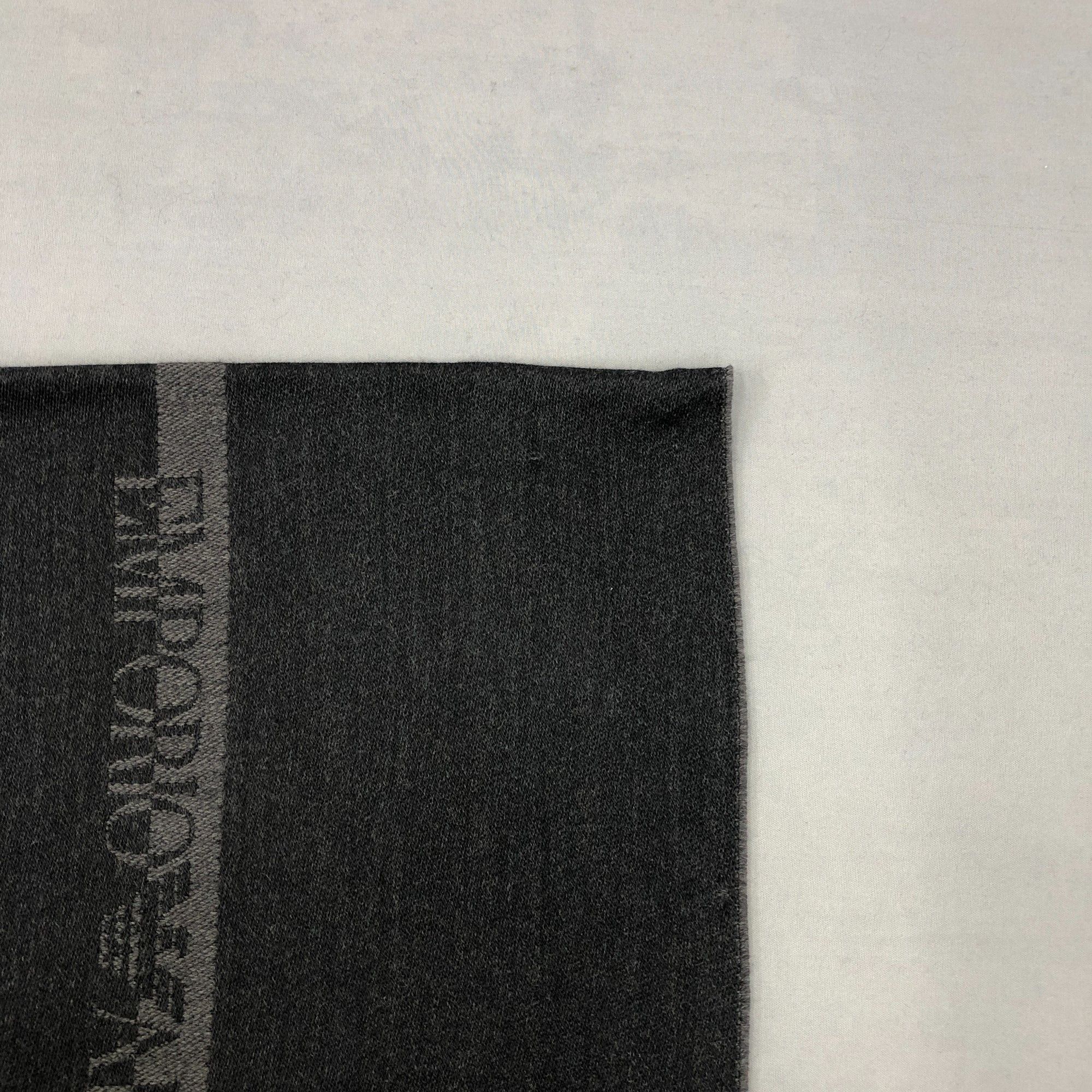 Emporio Armani Vintage Emporio Armani Scarf Muffler Wool Cashmere Scarves Size ONE SIZE - 8 Thumbnail