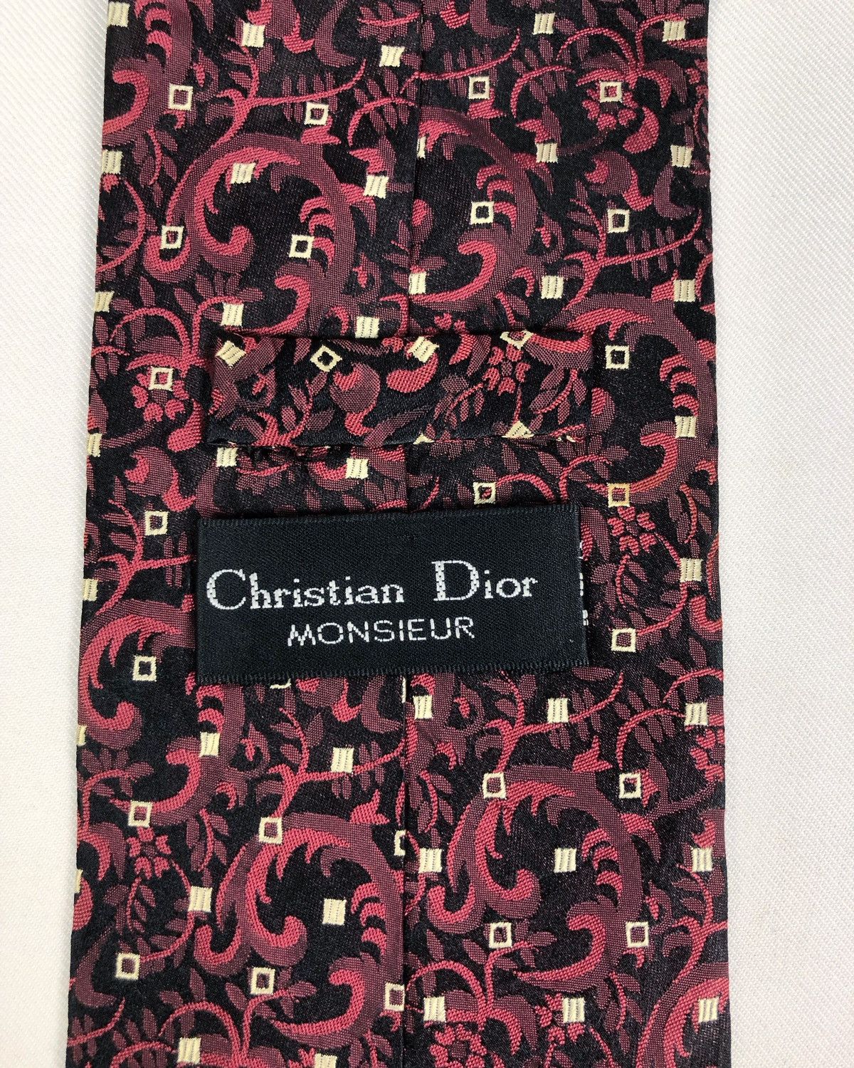 Christian Dior Monsieur Rare Vintage Christian Dior Monsieur Silk Tie Size ONE SIZE - 7 Thumbnail