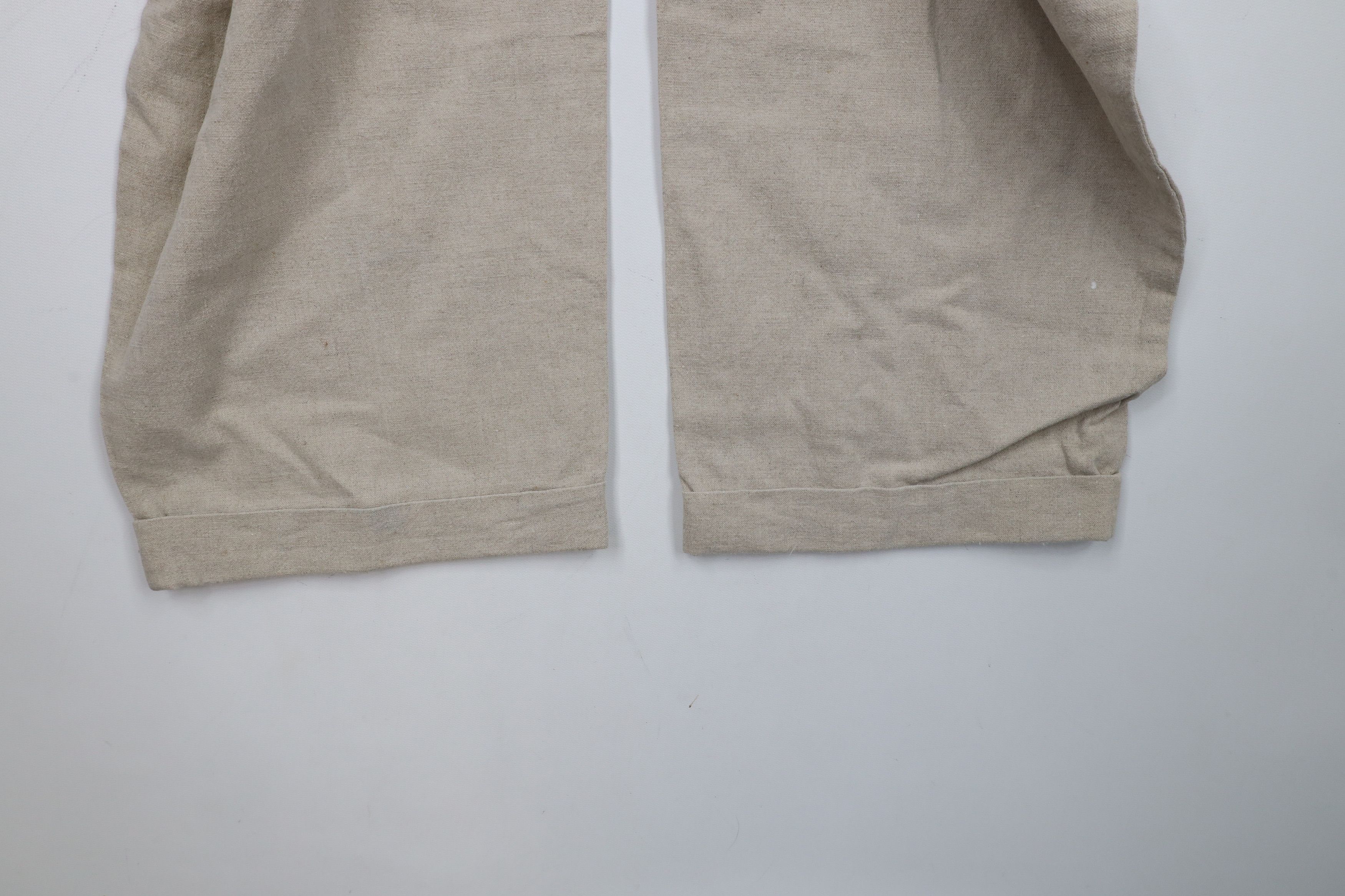 Vintage Vintage 90s Streetwear Pleated Cuffed Wide Leg Chino Pants Size US 38 / EU 54 - 13 Thumbnail