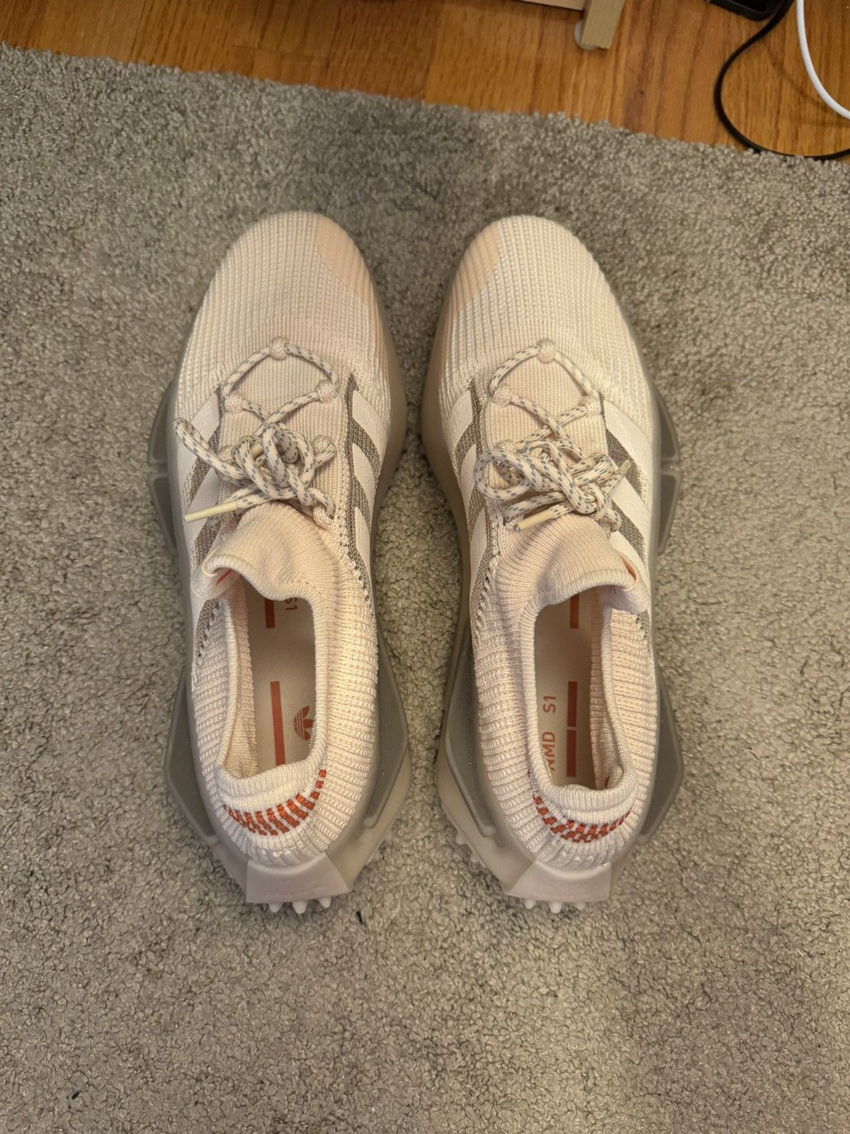 Adidas NMD s1 Wonder Taupe Bliss Orange size 9.5 Size US 9.5 / EU 42-43 - 3 Thumbnail