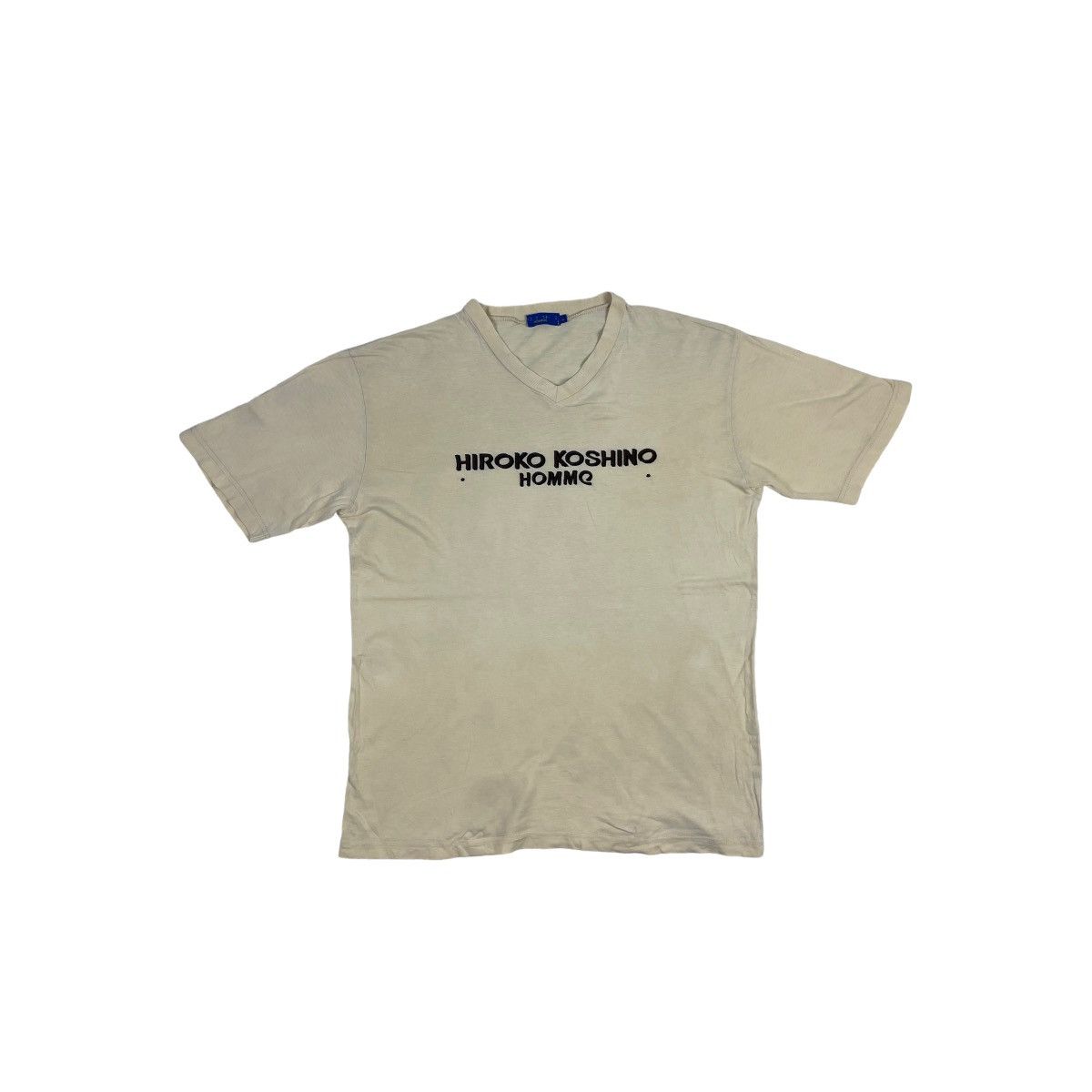 Hiroko Koshino Homme 🔥LAST PRICE🔥 Vintage Hiroko Koshino Homme BeigeTee Size US L / EU 52-54 / 3 - 1 Thumbnail