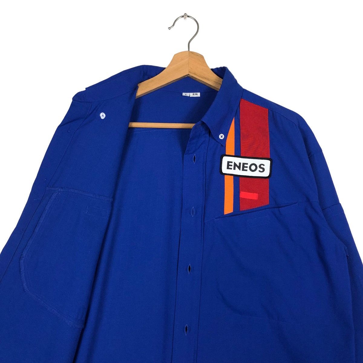 Japanese Brand 🔥90’s Work Jacket Racing Equipment Eneos Big Logo Size US L / EU 52-54 / 3 - 10 Thumbnail