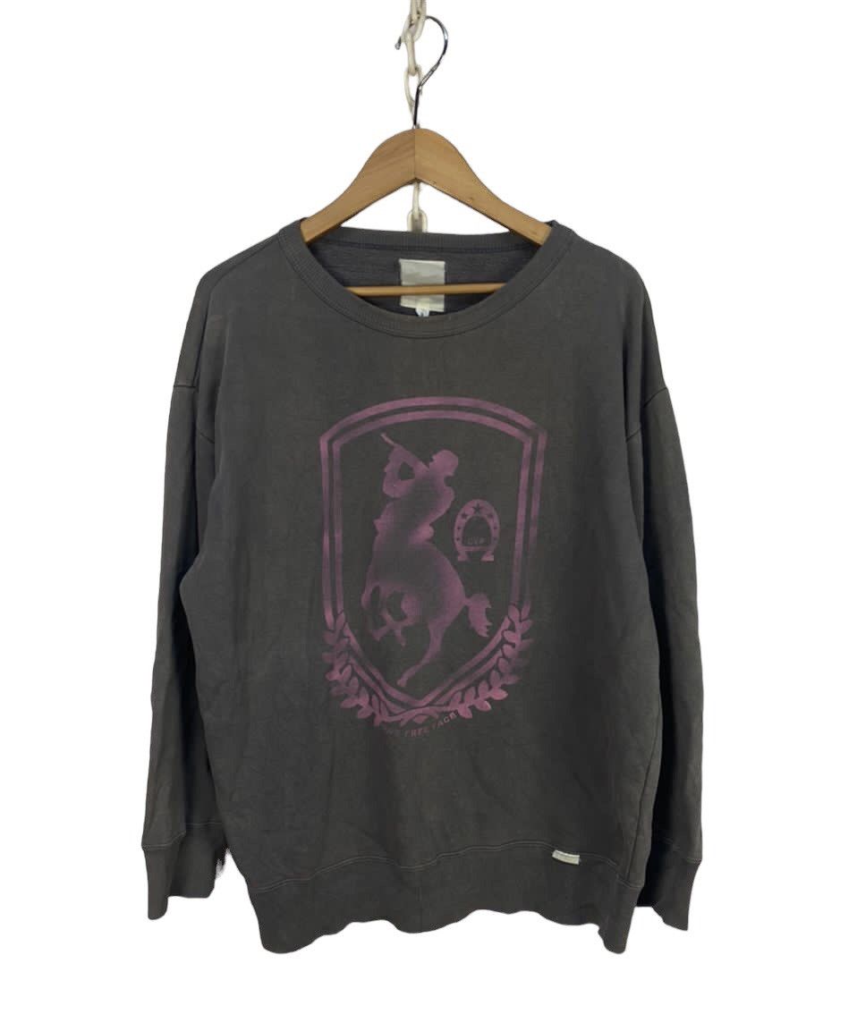 Vintage printed distressed Japanese brand