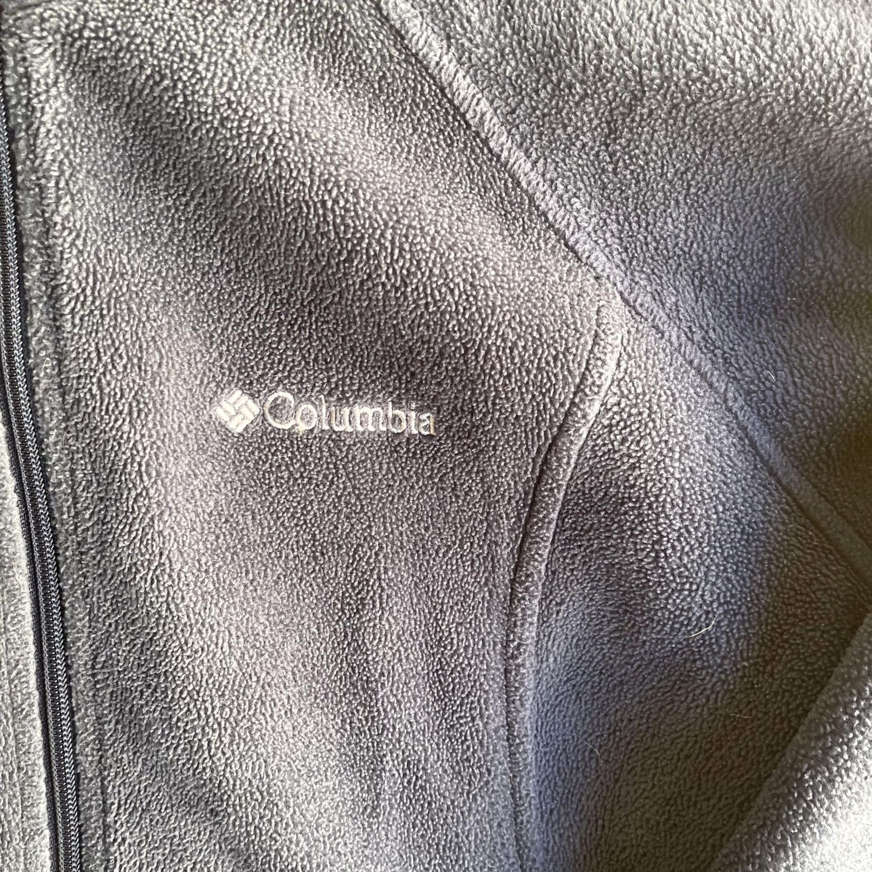 Vintage Columbia Fleece Jacket Womens 1X Gray Full Zip Pockets Casual Outdoor Warm Size XL / US 12-14 / IT 48-50 - 2 Thumbnail