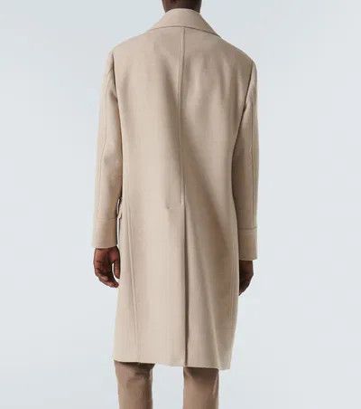 Brunello Cucinelli o1w1db10326 Double Breasted Wool Coat in Beige Size US L / EU 52-54 / 3 - 4 Thumbnail