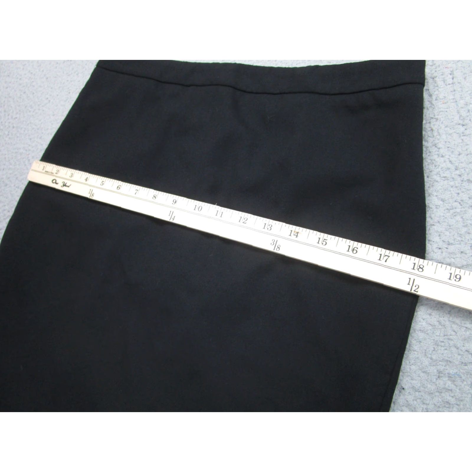 J.Crew VINTAGE J. Crew Wool Pencil Skirt Womens 4 Black Formal Business Career Academia School Size 27" / US 4 / IT 40 - 4 Thumbnail