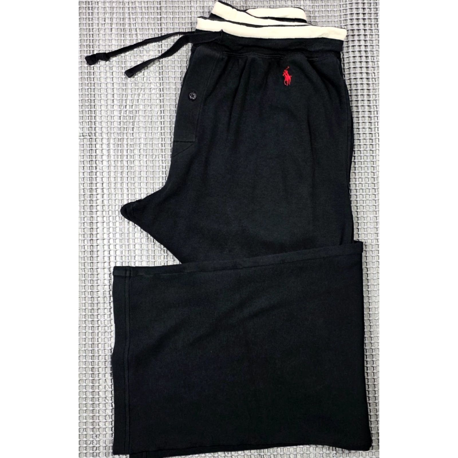 Polo Ralph Lauren Polo Ralph Lauren Pant Men M Black Lounge Pajama Sleepwear Soft Stretch Red Pony Lounge Pants Size US M / EU 48-50 / 2 - 2 Thumbnail
