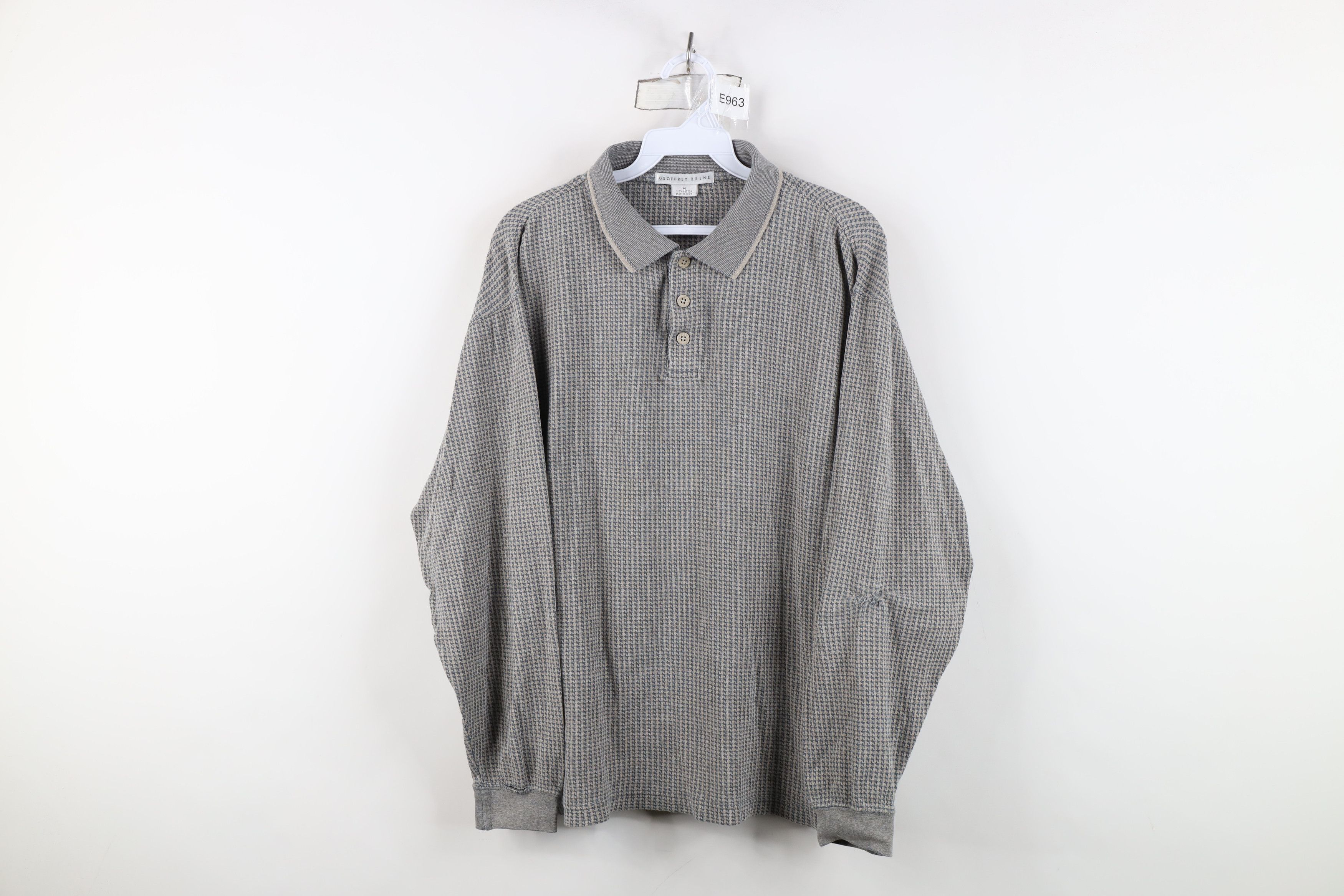 Vintage Vintage 90s Streetwear Knit Long Sleeve Rugby Polo Shirt Size US M / EU 48-50 / 2 - 1 Thumbnail