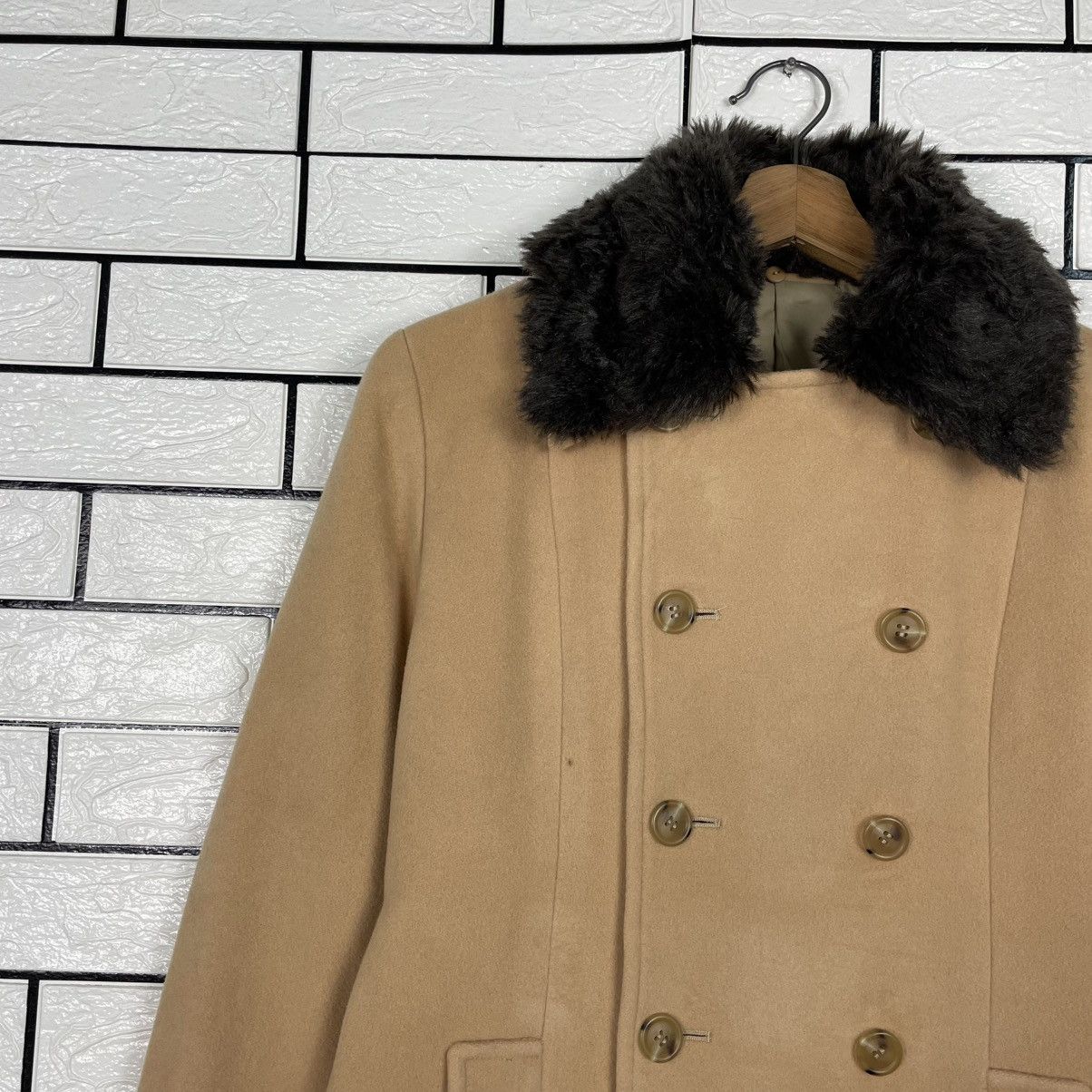Japanese Brand Ined Double Breasted Fur Colar Coat Size M / US 6-8 / IT 42-44 - 6 Thumbnail