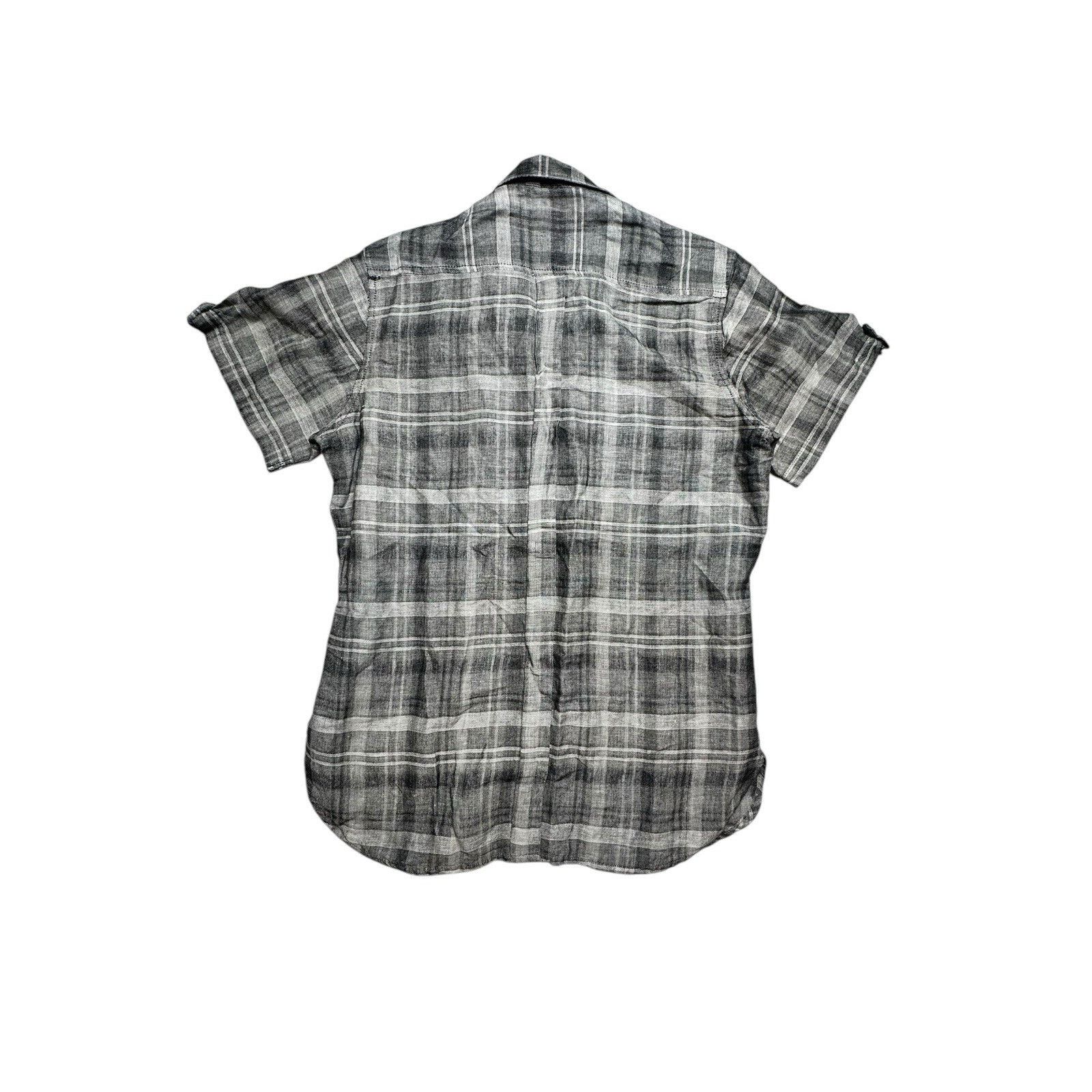 Hermes Rare Hermes Striped Short Sleeve Dress Shirt Button Down XL Size US XL / EU 56 / 4 - 5 Thumbnail