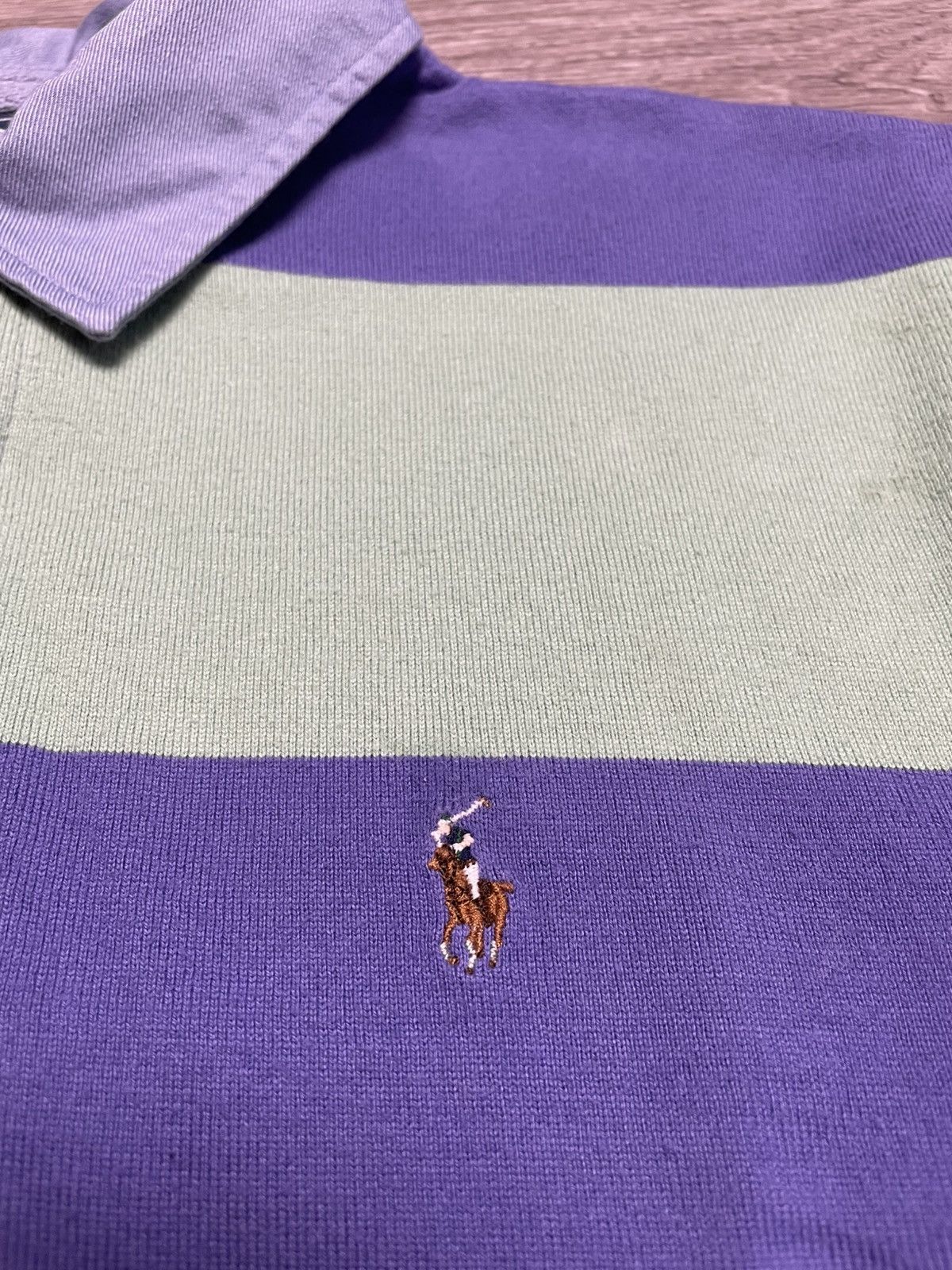 Rugby Ralph Lauren Vintage Polo Ralph Lauren Striped Rugby Polo Long Sleeve Y2K Size US S / EU 44-46 / 1 - 7 Thumbnail