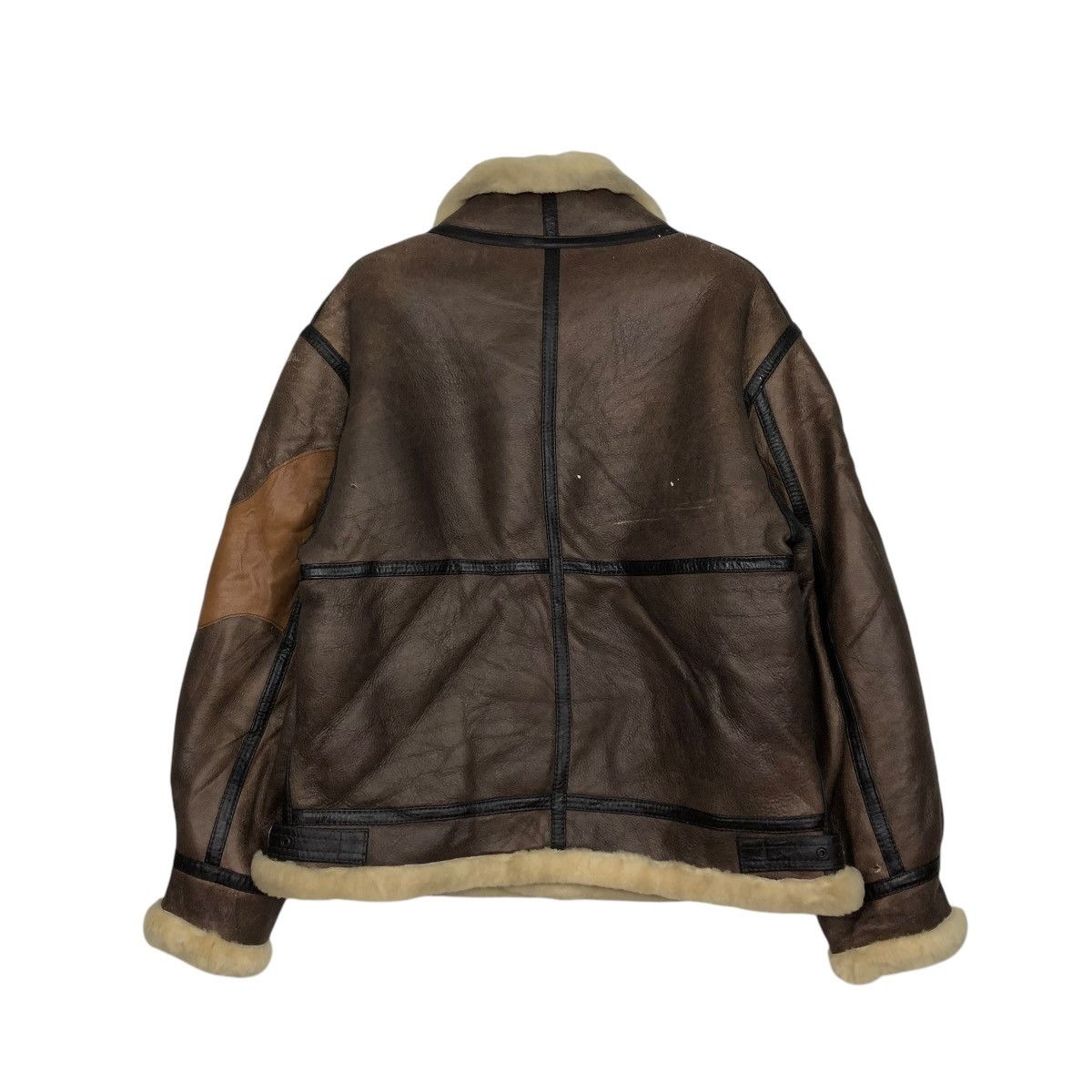 Vintage 🔥VINTAGE B 3 SHEARLING LEATHER JACKET TIGER ISSEY MIYAKE Size US L / EU 52-54 / 3 - 11 Thumbnail