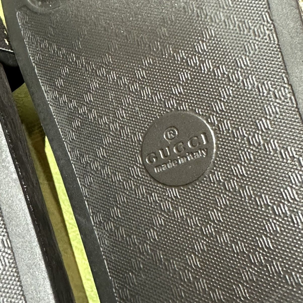 Gucci GUCCI slide sandal GUCCY SEGA logo font black 10 used Size US 10 / EU 43 - 5 Thumbnail
