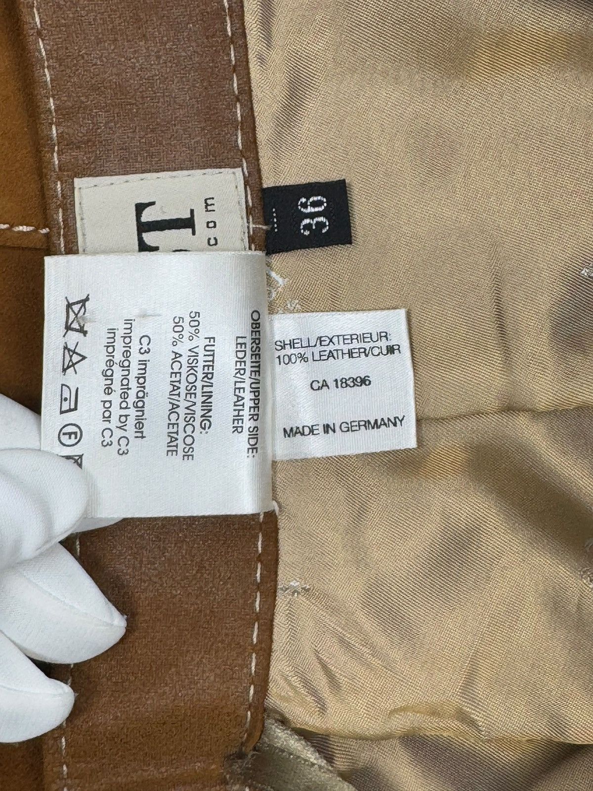 Designer × Genuine Leather × Leather Christ Leather Genuine Cuir Suede Skirt size DE36 IT42 Size 28" / US 6 / IT 42 - 11 Thumbnail