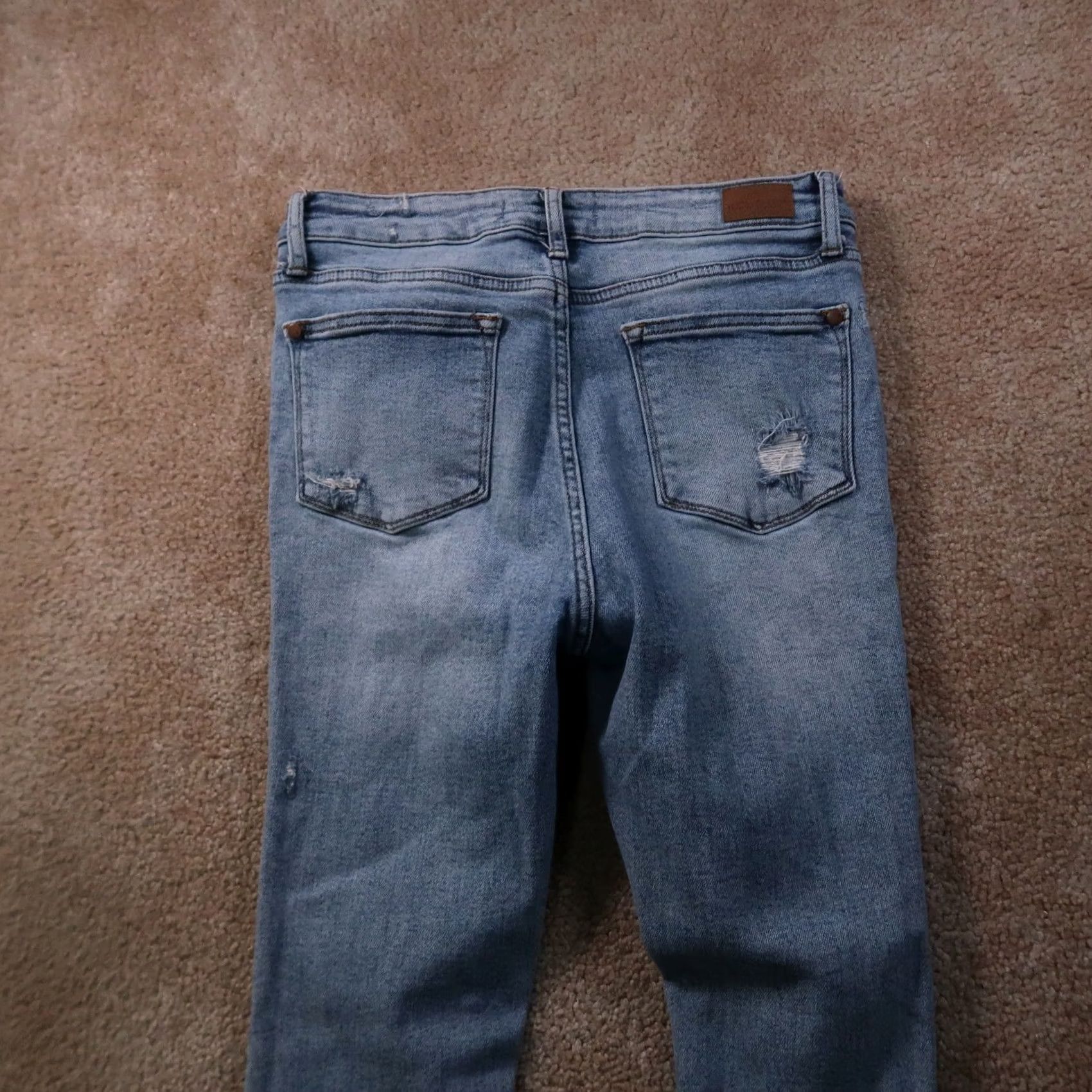 Denime Judy Blue Skinny Fit Jeans Women's 7/28 Blue Stretch Denim Mid Rise Jeans Slim Regular 5-Pocket Design 28in Waist 26in Inseam Size 28" / US 6 / IT 42 - 6 Thumbnail