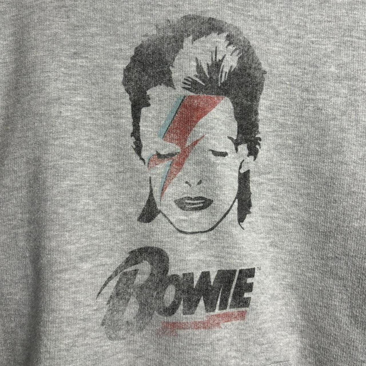 Band Tees Vintage Style David Bowie Grey Graphic Hoodie Size US S / EU 44-46 / 1 - 2 Thumbnail