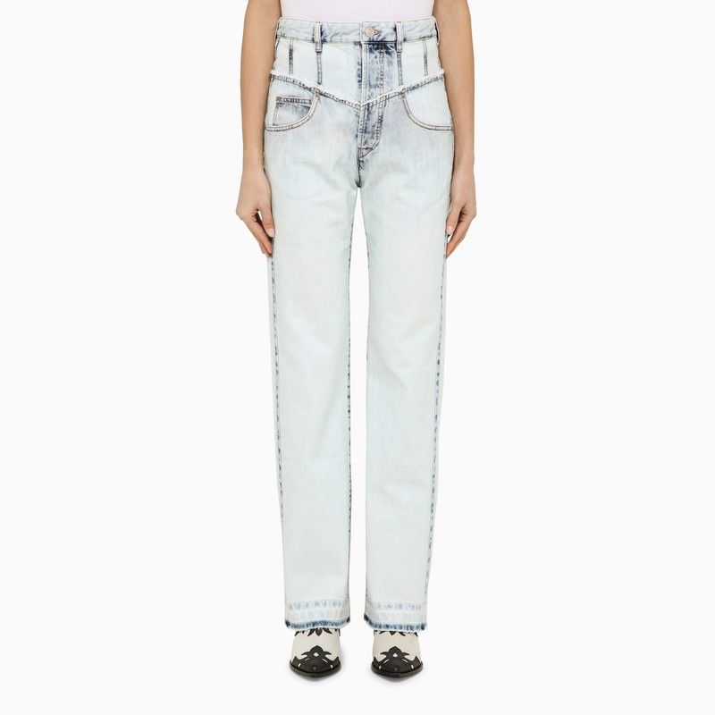 image of Isabel Marant Light Blue Cotton Denim Jeans, Women's (Size 30)