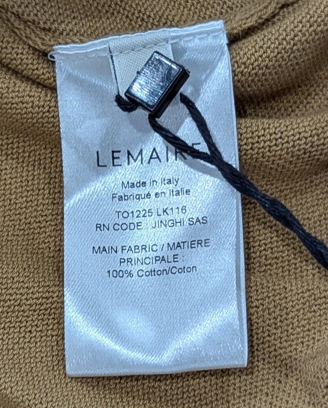 Lemaire LEMAIRE Button Front Cotton Knit Polo Shirt Mustard Medium Size US M / EU 48-50 / 2 - 4 Thumbnail