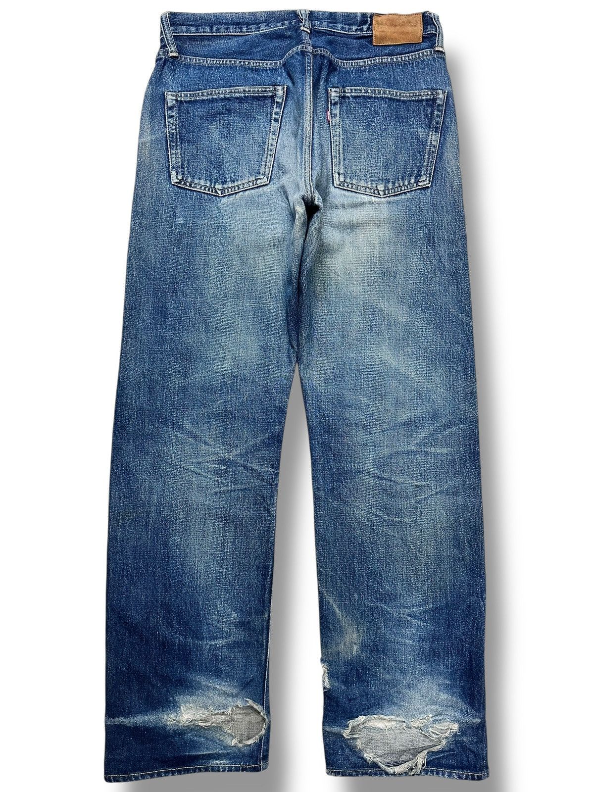 Johnbull Johnbull Vintage Selvedge Distressed Ripped Jeans With Faded Size US 32 / EU 48 - 3 Thumbnail