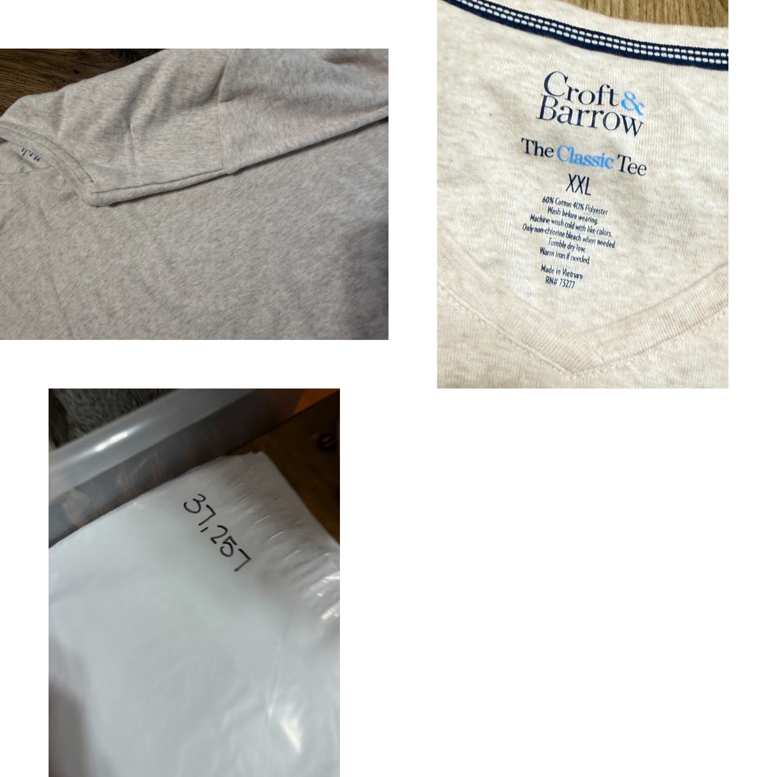 Croft & Barrow Croft & Barrow Shirt Women's XXL Tan V-neck Classic Tee Shirt Cotton, Short Sleeve, Pullover, Casual, Regular Fit, Brown, Basic Modern Tee, Women, 2XL Size XXL / US 16-18 / IT 52-54 - 8 Thumbnail