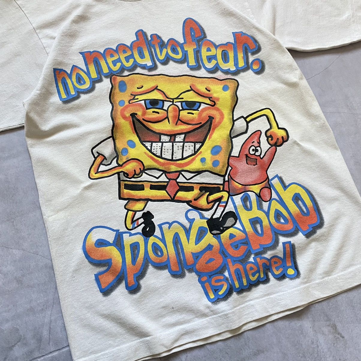 Nickelodeon Vintage 1999-2000 SpongeBob Patrick OG True Big Logo T-shirt Size US M / EU 48-50 / 2 - 3 Thumbnail