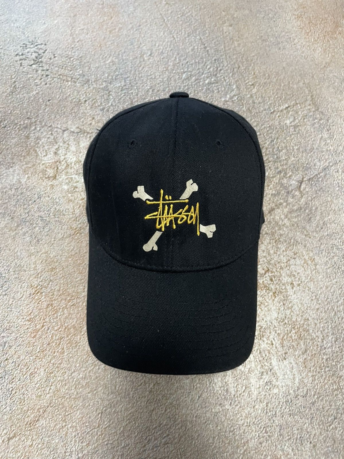 Stussy Vintage Stussy Big Center Logo Black Cap Size ONE SIZE - 2 Thumbnail