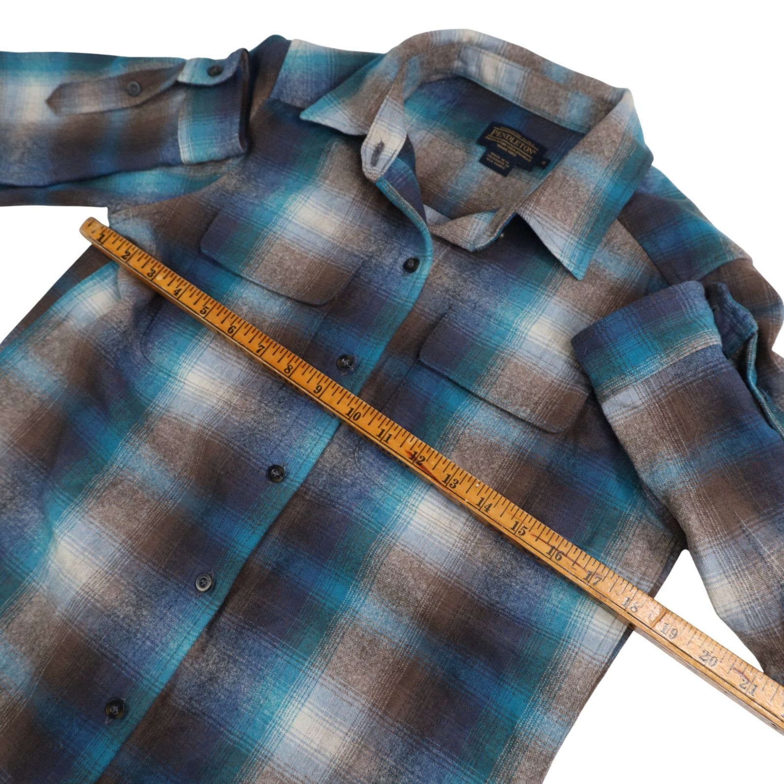 Pendleton Pendleton Shadow Plaid Wool Flannel Button Up Shirt Size S / US 4 / IT 40 - 8 Thumbnail