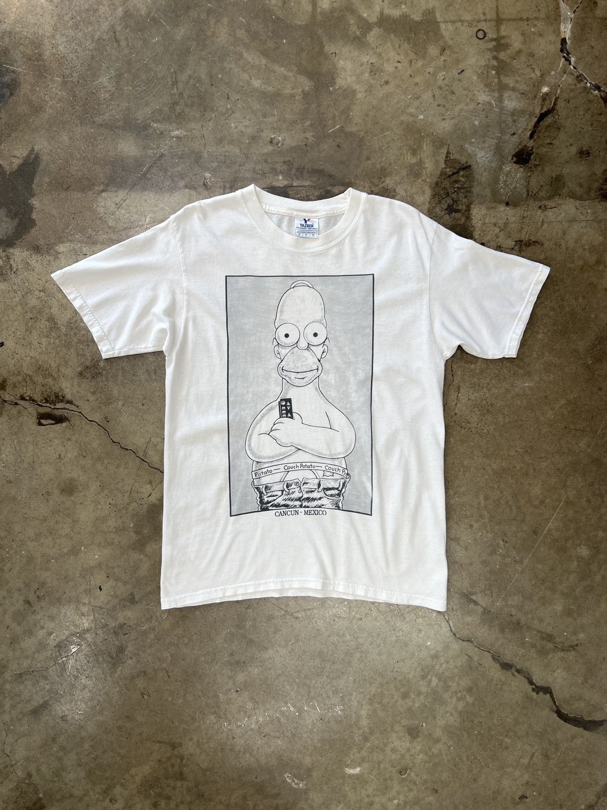 The Simpsons Vintage The Simpsons Homer Cancun Mexico Vacation Tee Medium Size US M / EU 48-50 / 2 - 2 Thumbnail