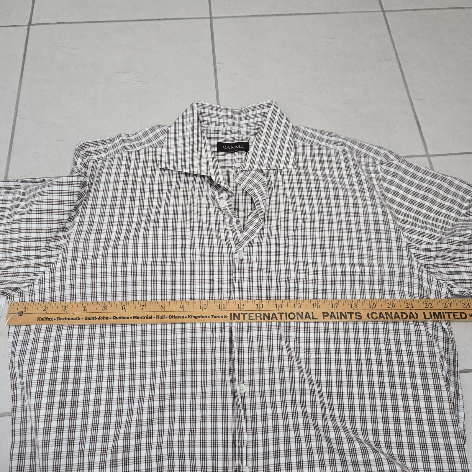 Canali Canali Dress Shirt Size 44R - 6 Thumbnail