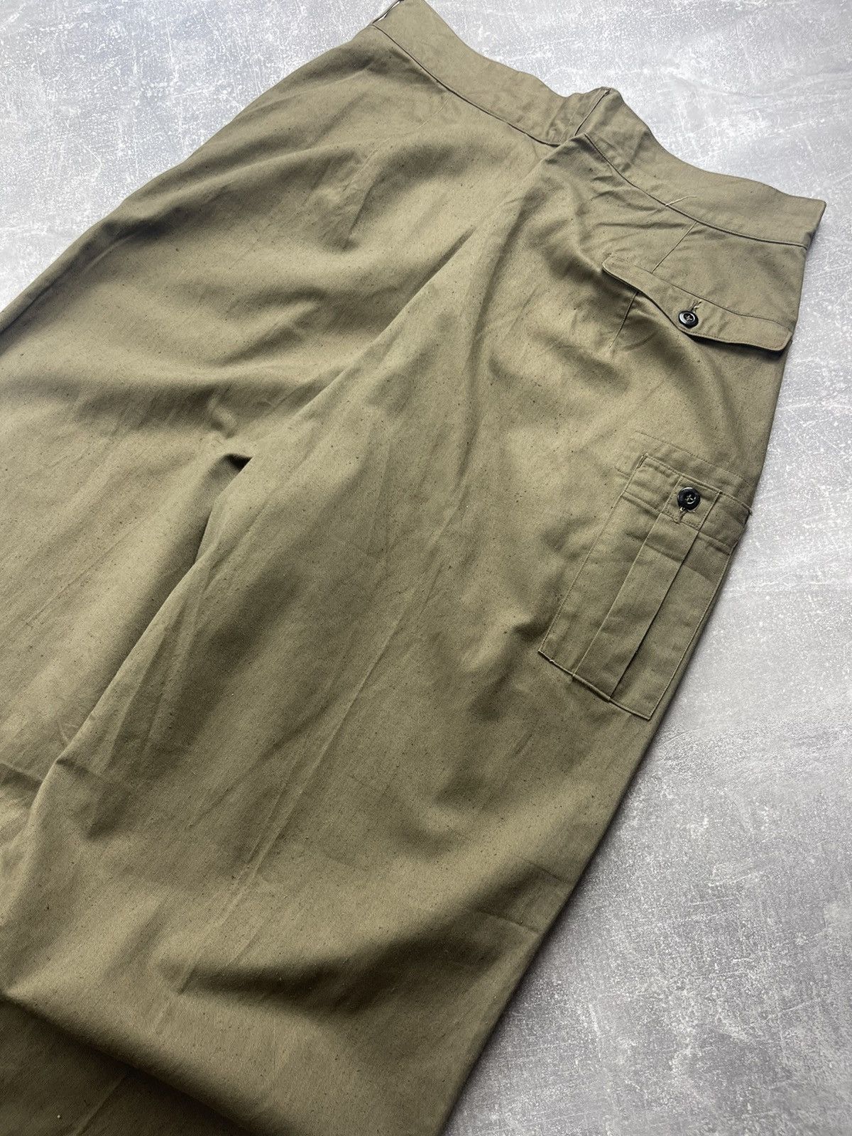 Other Vintage USSR Field Pants M39 Infantry Military Uniform Green Size US 36 / EU 52 - 14 Thumbnail