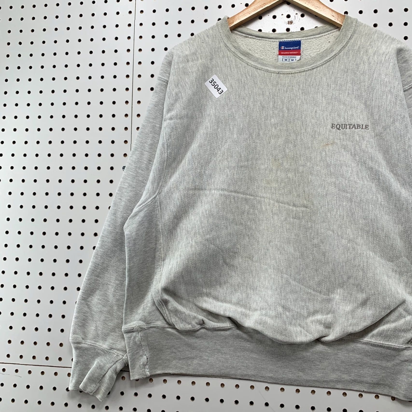 Champion VINTAGE Champion Reverse Weave Sweatshirt Mens Medium Gray Crewneck 22.5x24.5 Size US M / EU 48-50 / 2 - 3 Thumbnail