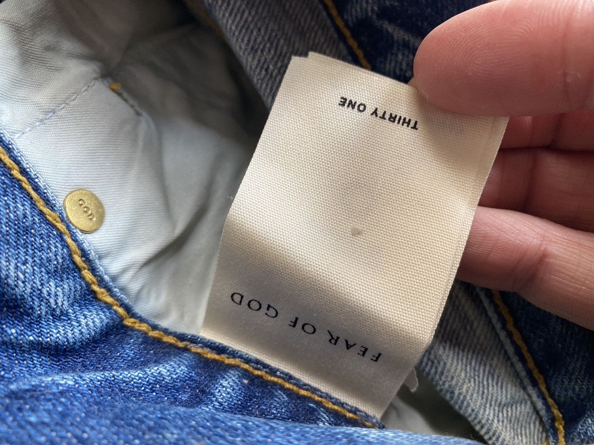 Fear of God $895 FEAR OF GOD INDIGO VINTAGE WASH SELVEDGE DENIM JEANS Size US 31 - 7 Thumbnail