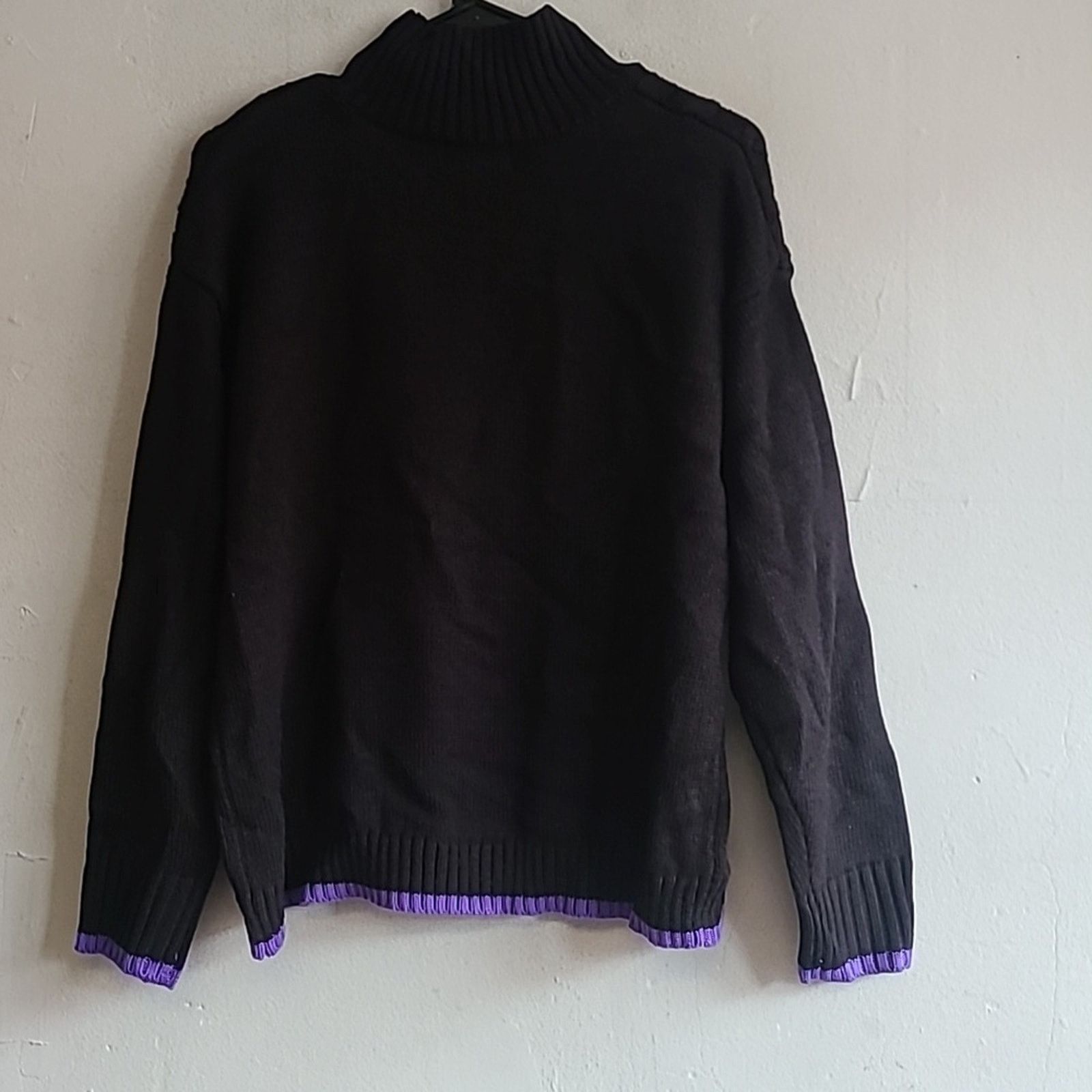 Juicy Couture NEW women's XL Juicy Couture black knit crown argyle sweater Size XL / US 12-14 / IT 48-50 - 6 Thumbnail