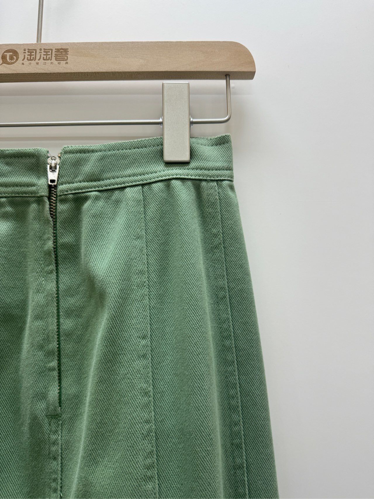 Max Mara Maxmara green long dress fishtail dress size 32 Size 24" / US 00 / IT 34 - 5 Thumbnail