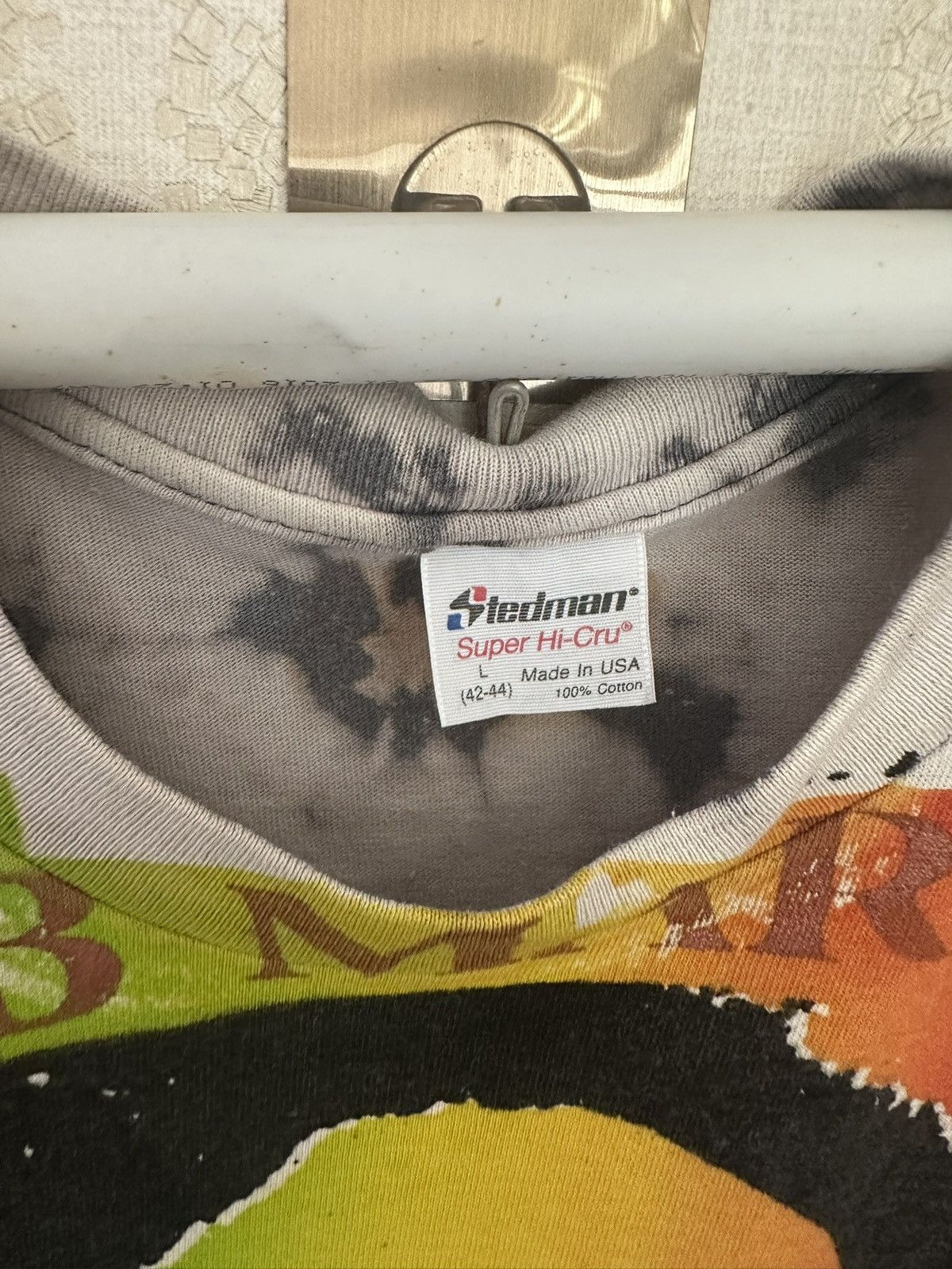 Bob Marley × Vintage Vintage MOSQUITO HEAD BOB MARLEY acid wash PS01 Size US L / EU 52-54 / 3 - 6 Thumbnail